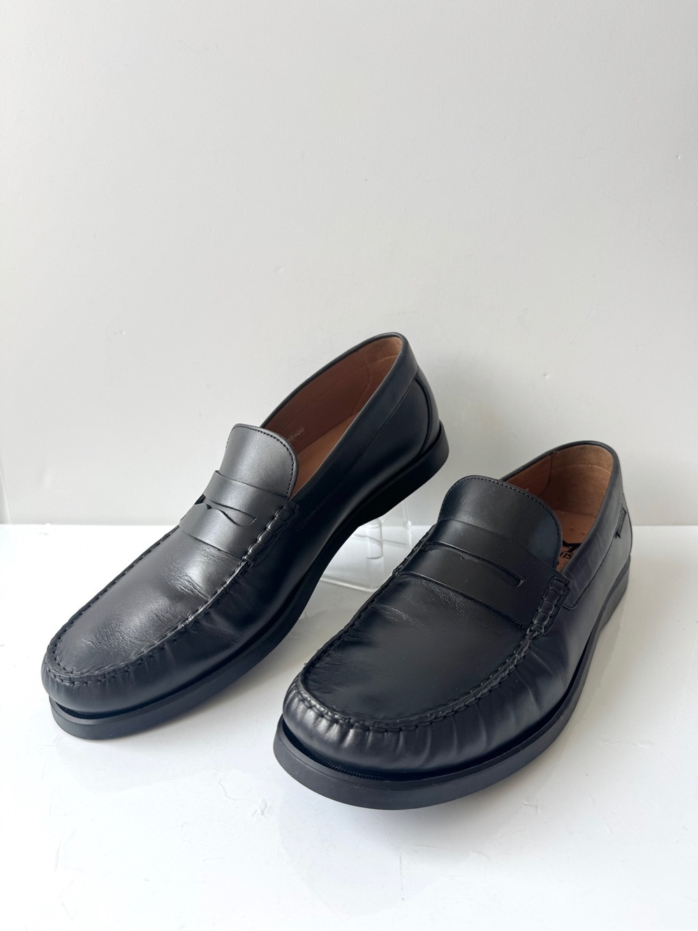 Mephisto Niklas Classic Black Leather Penny Moccasin Loafers Size 13